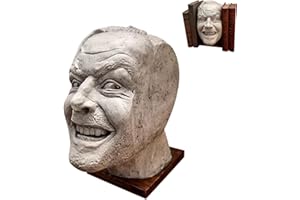 Keptfeet Fermalibri Decorativi, ecco Johnny Bookend, Scultura della libreria Shining Bookend Ecco Johnny Sculpture Resin Desktop Bookends Ornament Book Holders Shelf