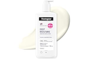 ‎NEUTROGENA Neutrogena Norwegische Formel Deep Moisture Sensitive Bodylotion (400 ml) für trockene, empfindliche Haut mit 10 Prozent Glycerin + Pro-Ceramide Technologie