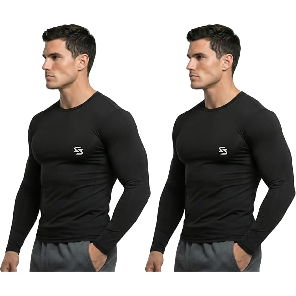 Indybull Men's Quarter Zip Long Sleeves Compression T-Shirt