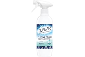 QUASAR PULITO STELLARE Elimina Odori Multiuso - Neutralizza gli Odori e Igienizza le Superfici, Ipoallergenico - 500 ml