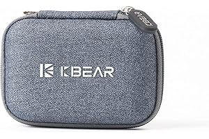 YINYOO KBEAR Etui do przenoszenia słuchawek, przenośne pudełko do przechowywania, torba na akcesoria do słuchawek, odporna na wysokie ciśnienie, odporna na wstrząsy, podróżny organizer na elektronikę, do