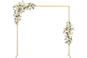 MINRS 2,0 x 2,0 m, arco di nozze portatile, portata fino a 10 kg, può essere decorazione fai da te per matrimoni, anniversari, feste di compleanno, proposte di matrimonio