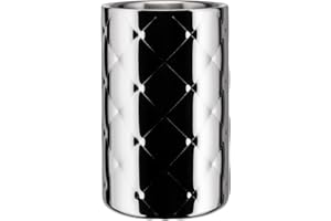 Alessi Mateglacé MSA11 Design Vakuum Flaschenkühler aus Edelstahl, 5 x 14 x 17 cm