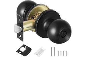 Knpwer Ronde Bouton Serrure Verrouillage Porte,Serrure de Porte Design Tulipe,Bouton de Porte Rotatif,Poignée de Porte Rotative