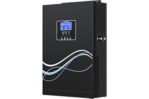 ‎NOVOPAL novopal 5500W Solar Hybrid Wechselrichter DC 48V auf AC 220V/230V mit 100A MPPT Off Grid Reiner Sinus Wechselrichter Max. PV 500V DC Arbeit mit 48V Blei-Säure und Lithium Batterien