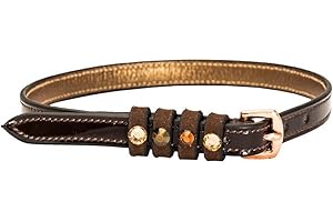 Correa para espuelas Pardouz de cuero barnizado con cristales de colores de Imperial Riding