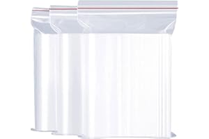 FAYUNET Lot de 100 sachets à auto-fermeture hermétique en plastique transparent 23 x 31 cm