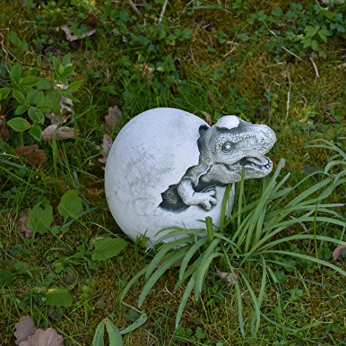 Lustiger Stein Dinosaurier Motiv I von III massive Steinfigur Drachen Steinguss frostfest