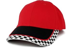 ARMYCREW MC Racing Flag Low Profile Structured Cotton Twill Baseball Cap