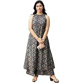 Nermosa Women Pure Cotton Kurta Palazzo Set | Sleeveless Printed Kurta with Palazzo Pants | Summer Friendly, Office Wear Co-O