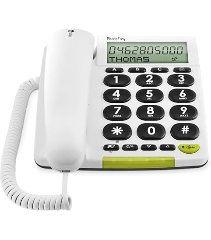 Telefono Fisso Brondi SUPERBRAVO PLUS Per Anziani Con Tasto SOS E Vivavoce - Argento