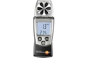 Testo 0560 4101 Anémomètre à hélice en format de poche Noir