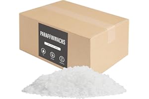 BOYUJK Cera di paraffina per Candele - Cera per Candele da versare, Sabbia per Candele e granuli di Cera per Candele per progetti di Candele Fai-da-Te - Crea Le tue Candele e Ricarica (5kg)