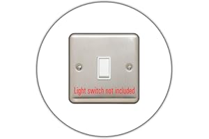 DSD SUPPLIES LTD. single LIGHT SWITCH SURROUND | round, 3mm thick | back panel or finger plate | in 16 colours available | acrylic, Colour:White