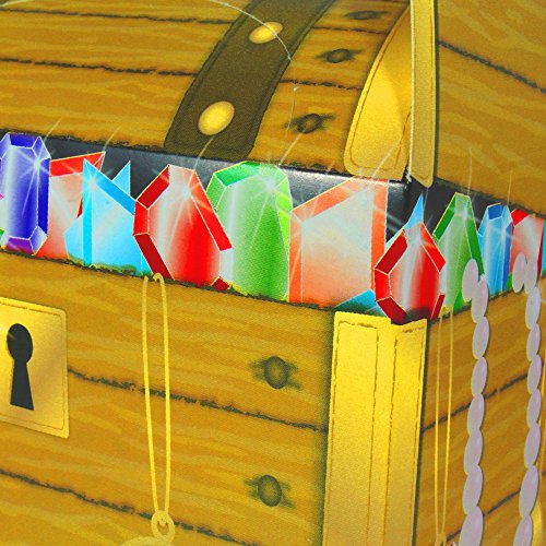 German Trendseller® – 8 x Piraten Schatzkisten Diamanten ┃ Rubys ┃ Piraten Party Boxen mit Griff ┃ Piraten Loot ┃ Kindergeburtstag - 4