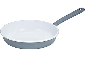 Riess, 0291-065 - Padella per omelette 22, Classic - Pure Grey, diametro 22 cm, altezza 7,5 cm, smaltata, grigio chiaro, induzione