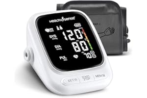 HealthSense Heart-Mate BP144 Upper Arm Automatic Digital Talking Blood Pressure Monitor, Heart Rate Machine & Pulse Checking 