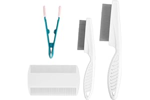BSSMMAI 4 pettini per peli di animali, magici pettini per animali domestici, per gatti, multifunzionali, per la rimozione delle macchie di lacrimazione, per la pulizia di animali domestici, perdita di capelli