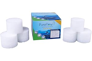 PureFlow Filterkartusche Cartridge Ø13 (6 Filter), ideal für Filterkartuschen, passt für Gr. II Typ 58094, Gr. III Typ 58012 der Firma Bestway und für Filter A/H der Firma Intex,