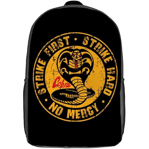 SMARTYPANTS Cobra Kai Kordelzugtasche – Gym Bag Für Sport, Schule, Schwarz, 45x33 Cm
