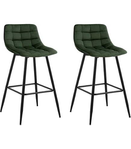 Tabouret De Bar Réglable En Hauteur - Lot De 2 - Assise Rembourrée Noir PU - Hauteur 83-104 Cm