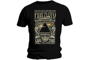Official T Shirt PINK FLOYD Vintage Carnegie Hall 1972 POSTER Black XL