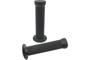 P4B | Poignées de vélo BMX | Largeur = 130 mm / 130 mm | Larges et maniables | avec antidérapant à l'intérieur | Extrémités fermées à l'extérieur | Poignées de vélo