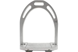 AK RIDING SPORTS LTD AK Aluminium-Steigbügel mit beschichteten Farben (11,9 cm, Silber)