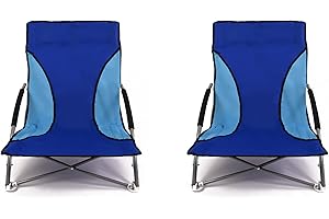Nalu Folding Beach Chair Lightweight Portable Folding Outdoor Seat for Gardens and Festivals (2-pack)