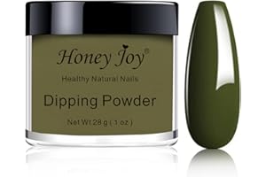 HONEY JOY 28g/Box Dark Color Dark Brown Dipping Powder No Lamp Cure Nails Dip Powder Like Gel Nail Natural Dry For Nail Salon No.45