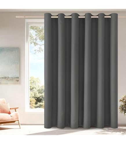 Deconovo Verduisterende Gordijnen Plooiban, Taupe, 140x240 cm (B x H), 2 stuks, Kant en Klaar, Ondoorzichtige Thermogordijn voor Woonkamer, Slaapkamer