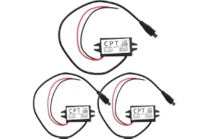3 stycken 12 V till mikro-USB, vattentät 12 V till 5 V omvandlare DC step down modul strömförsörjning kompatibel, 3 A15 W DC till DC bilströmomvandlare adapter låg värme bilskydd