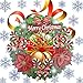 Produktbild Junjie Mode Weihnachts-Papier-Girlande,Romantic String Hanging Charm Party Decoration Christmas Tree Ornament Wreath Papier 35 cm