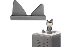 QIXIANG CB Ersatz Ohren and Ersatzkabel mit Schraubendreher, nur äußere Ohren, Kabelersatz für Toniebox,Ersatzteile für Tonies Lautstärketaste (1 Ersatz Ohren Grau)