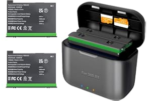 Adicop Insta360 X3 Batería Accesorios Insta 360 x3 Cámara incluir Cargador Hub+2 Baterías (1800mAh) USB para Insta360 X3 Cargador de bateria Insta360 X3 Accesorios(batería no estanca)