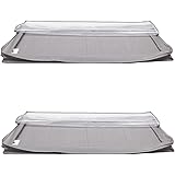 Amazon Basics Contenitore portaoggetti sottoletto con Cerniera lampo, confezione da 2, Grigio, 106.7 x 45.7 x 15.2 cm