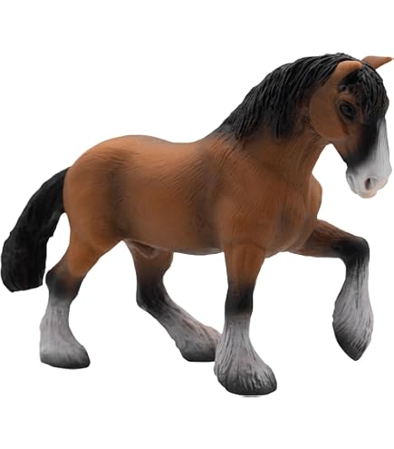 Safari Ltd. Shire Hengst Figur – 12,7 Cm Groß, Handbemalt – Spielzeug Für Kinder Ab 3 Jahren