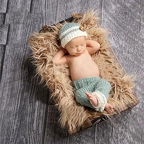 PEPEL Neugeborenes Baby Fotografie Requisiten Handarbeit häkeln gestrickte Unisex Baby GAP Outfit Foto Requisiten