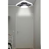 Alen Tekli Siyah Enerji Tasarruflu Beyaz Işık Modern Led Avize &Ccedil;ocuk Odası Koridor Giyinme Odası Giriş