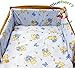 BlueberryShop 2 pcs BABY COT BED BUNDLE BEDDING SET DUVET+PILLOW COVERS matching cot bed 120 x 150 cm (47" x 59") ( 0-7Yrs ) ( 150 x 120 cm ) Blue Bear