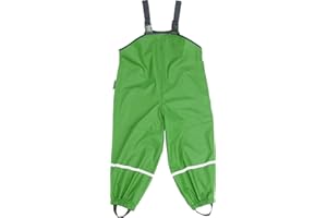 Playshoes Unisex Dziecięce Spodnie Przeciwdeszczowe, Zielone, 140 cm