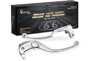 LE LEFOSSI Leviers de Frein d'Embrayage Pour Compatible avec Honda CBR 1000 RR CBR1000RR CBR600RR CBR 600 RR 2007 2008 2009 2010 2011 2012 2013 2014 2015 2016 2017 2018 Polished Silver