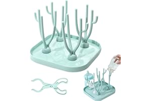 Sternstunde Escurridor De Biberones, Soporte De Escurridor De Biberones con Bandeja De Goteo, Escurre Biberones, Sin Bpa, Accesorios para Secar Biberones, Vasos Y Accesorios
