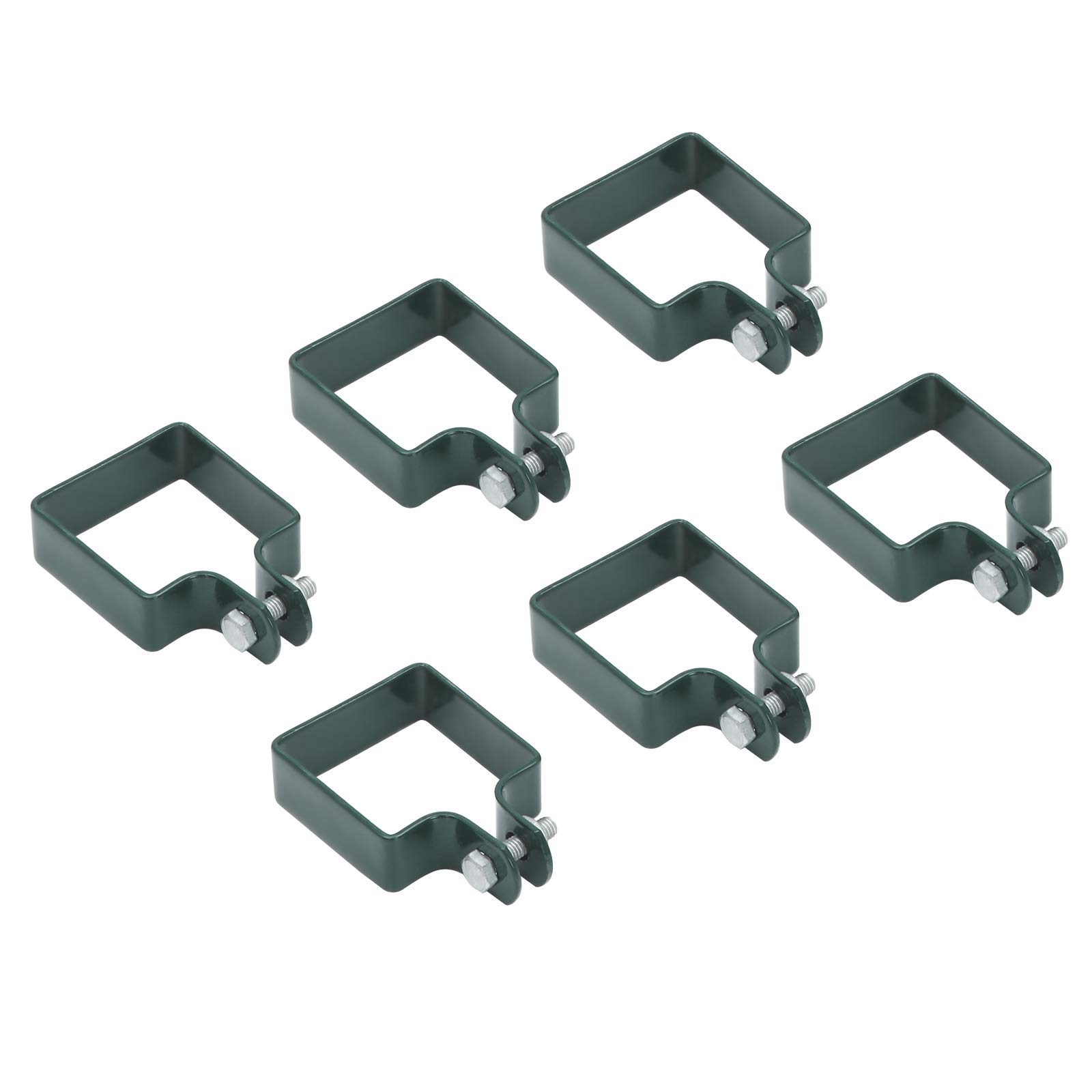 SONGMICS Gartentor aus verzinktem Stahl, Gartentür, Zauntor, Hoftor, mit Qualitätsschloss, Türklinke und Schlüssel, 106 x 125 cm (L x H), grün GGD175L – Bild 7