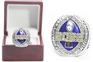 HYKJSHED Fantasy-Football-Ring, Meisterschaftsring, FFL-Meisterschaftstrophäe, Geschenkbox, Ring-Display-Box, 13