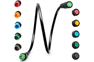 HUDAMZKY Cavo di estensione della bicicletta elettrica Julet 2/3/4/5/6Pin connettore impermeabile femmina a maschio FAI DA TE display del freno della bicicletta elettrica acceleratore cavo di estensione del segnale