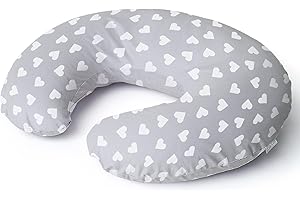 Niimo Nursing Pillow - 100% Cotton Breastfeeding Cover, Ergonomic Baby Support Pillow, Machine-Washable Baby Feeding Pillow, Multifunctional Feeding Pillows for Breastfeeding & Bottle-feeding