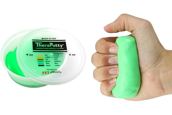 CanDo® TheraPutty - Pâte à malaxer - vert (moyen)