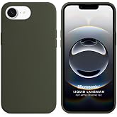 Microsonic Apple iPhone 17e i&ccedil;in Kılıf Liquid Lansman Silikon Haki [iPhone 17e ile Uyumlu Kılıf - Haki]