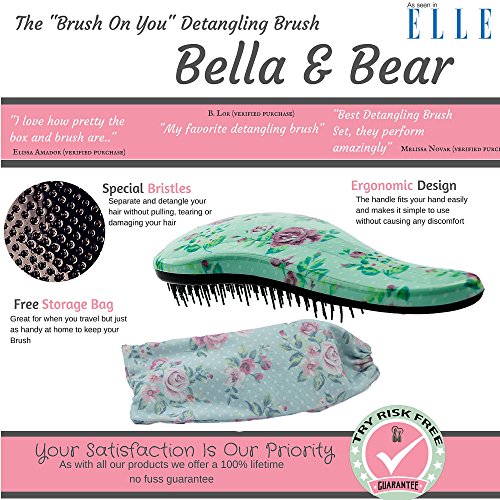 Haarbürsten von Bella & Bear, die beste entwirrende Bürste für nasses oder trockenes Haar, ideal für Erwachsene und Kinder, keine verknoteten Haare mehr. - 2
